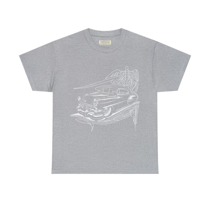 54 Chevy with pinstriping design-T- shirt -Unisex Heavy Cotton Tee men's woman gift - Image 6
