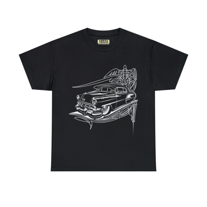54 Chevy with pinstriping design-T- shirt -Unisex Heavy Cotton Tee men's woman gift