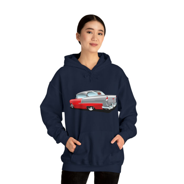 55 chevy ,Unisex Heavy Blend Hooded Sweatshirt - Image 5