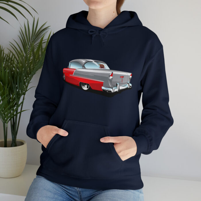 55 chevy ,Unisex Heavy Blend Hooded Sweatshirt - Image 9