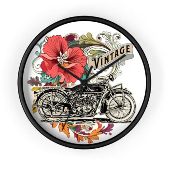 Vintage Motorcycle -Wall Clock