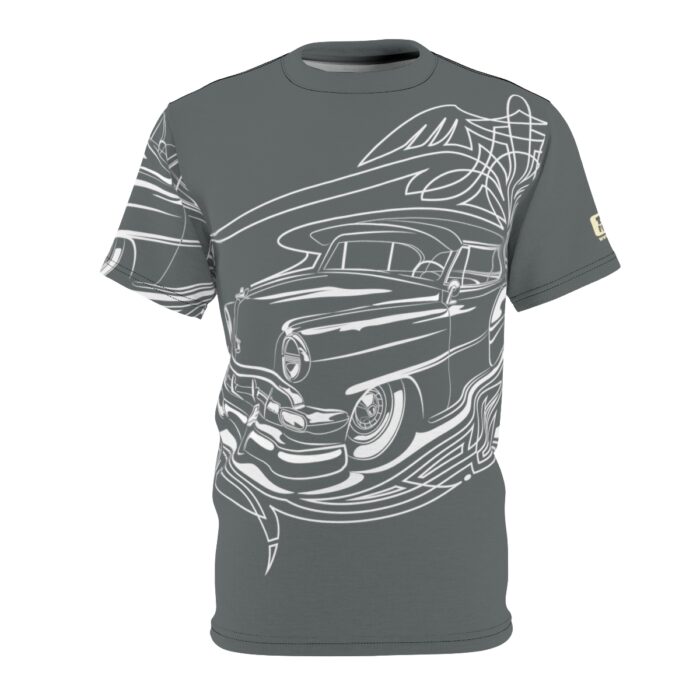 54 Chevy with Pinstriping , Grey Unisex Cut & Sew Tee (AOP) - Image 8