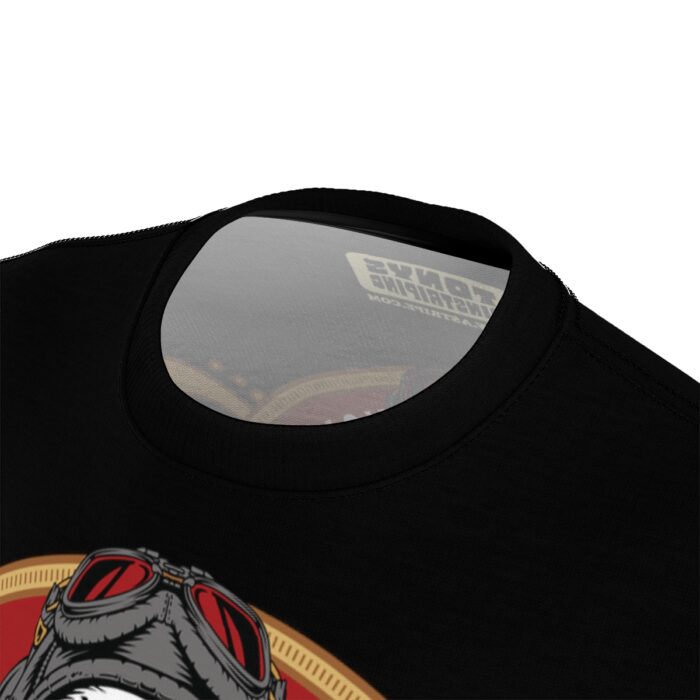Cadi Daddy logo, Black Unisex Cut & Sew Tee (AOP) - Image 7