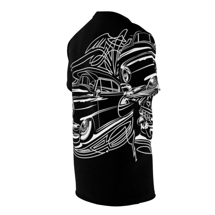 54Chevy with Pinstriping , Black  Unisex Cut & Sew Tee (AOP) - Image 11