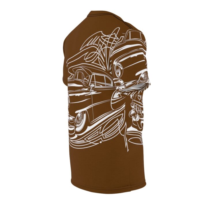 54 Chevy with Pinstriping , Brown Unisex Cut & Sew Tee (AOP) - Image 11