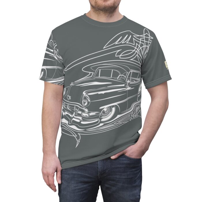 54 Chevy with Pinstriping , Grey Unisex Cut & Sew Tee (AOP) - Image 5