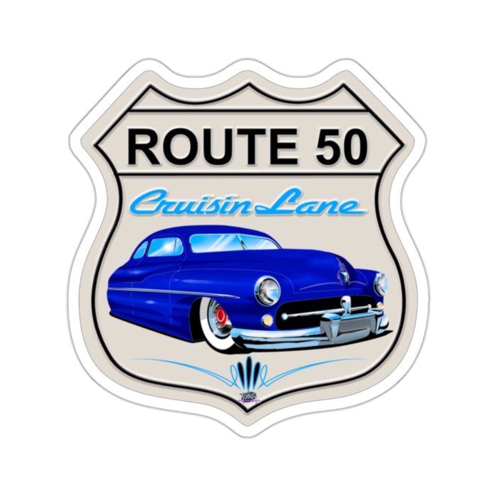 Route 50 Merc -Kiss-Cut Stickers 2"x2: - Image 7