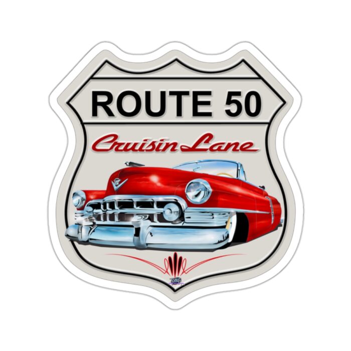Route 50 Cadillac-Kiss-Cut Stickers 2"x2: - Image 7