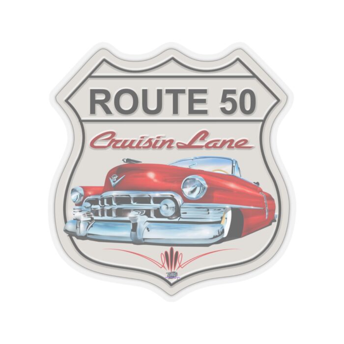 Route 50 Cadillac-Kiss-Cut Stickers 2"x2: - Image 10