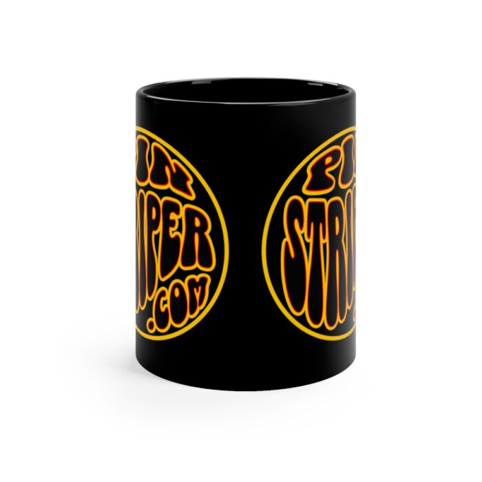 Pinstriper.com Retro Logo11oz Black Mug