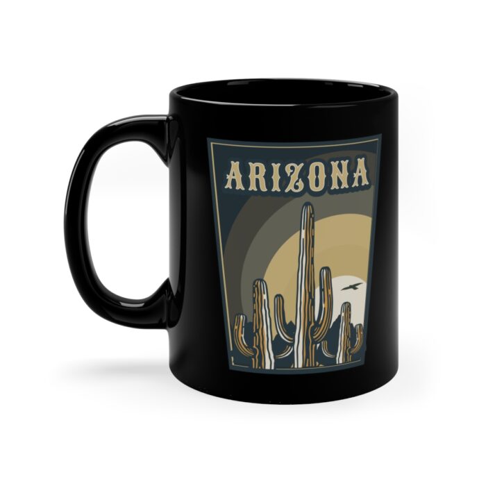 Arizona 002 11oz Black Mug gift - Image 3