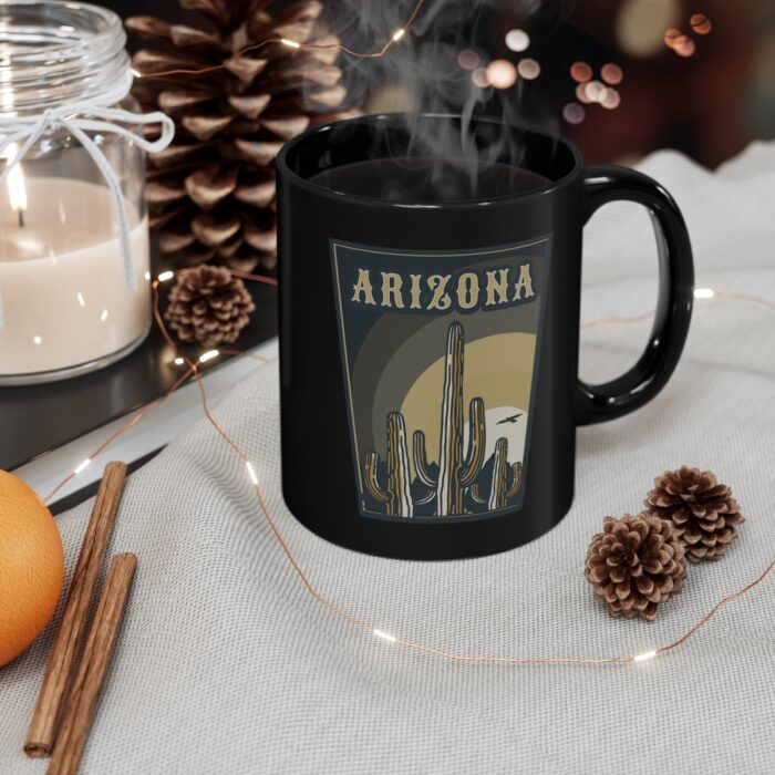 Arizona 002 11oz Black Mug gift - Image 4