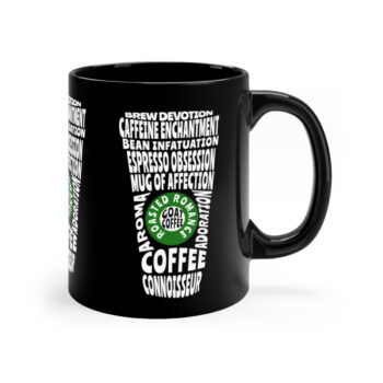 Coffee Love 11oz Black Mug Gift