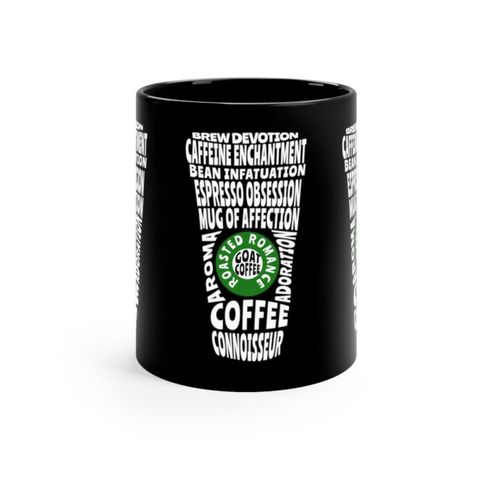 Coffee Love 11oz Black Mug gift - Image 2