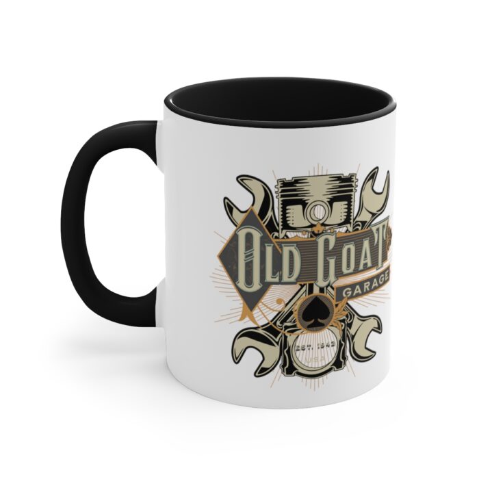 Old goat Garage -Accent Coffee Mug, 11oz - Image 2