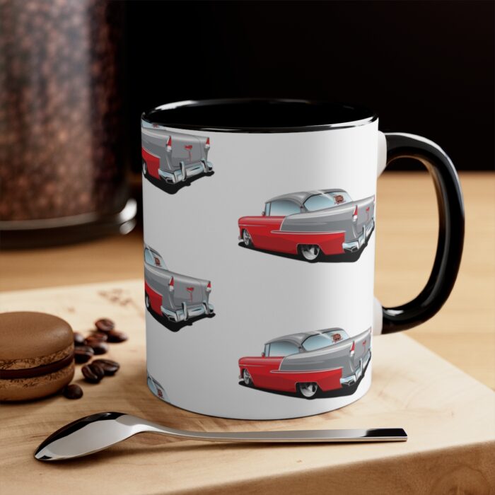 55 pattern -Accent Coffee Mug, 11oz - Image 4