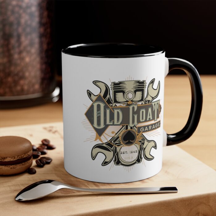 Old goat Garage -Accent Coffee Mug, 11oz - Image 4