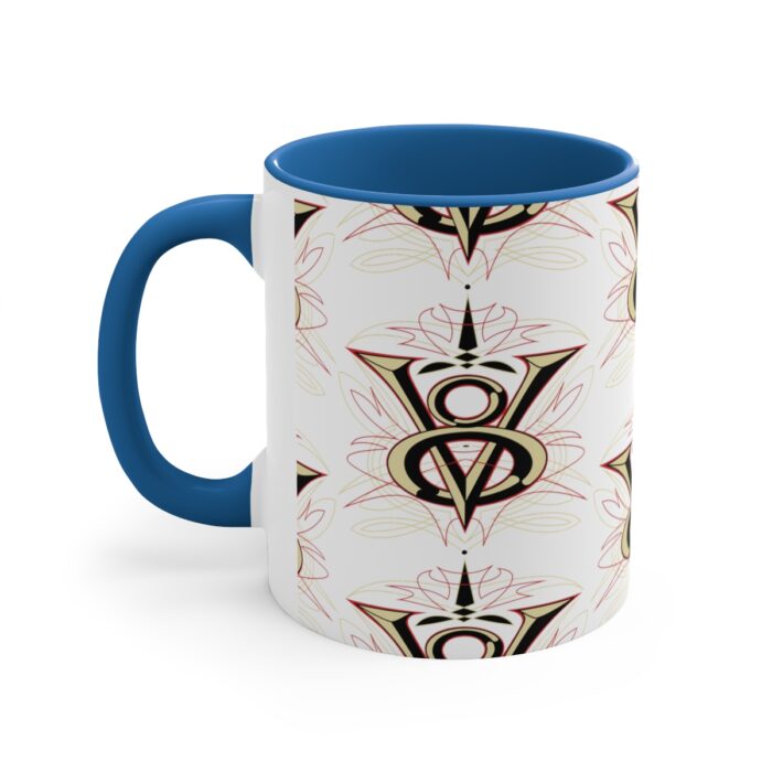 V8 pattern  -Accent Coffee Mug, 11oz - Image 14