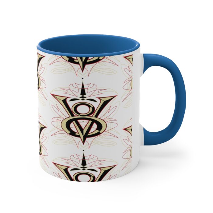 V8 pattern  -Accent Coffee Mug, 11oz - Image 15