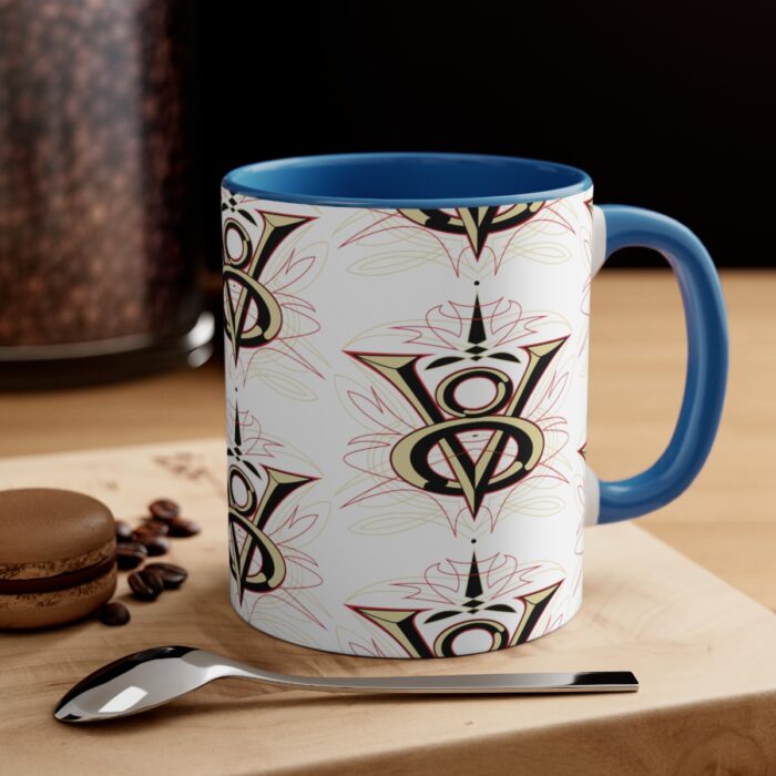 V8 pattern  -Accent Coffee Mug, 11oz - Image 16