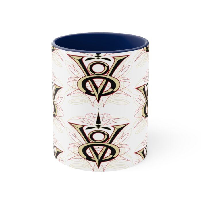 V8 pattern  -Accent Coffee Mug, 11oz - Image 9