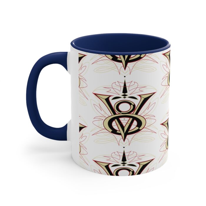 V8 pattern  -Accent Coffee Mug, 11oz - Image 10