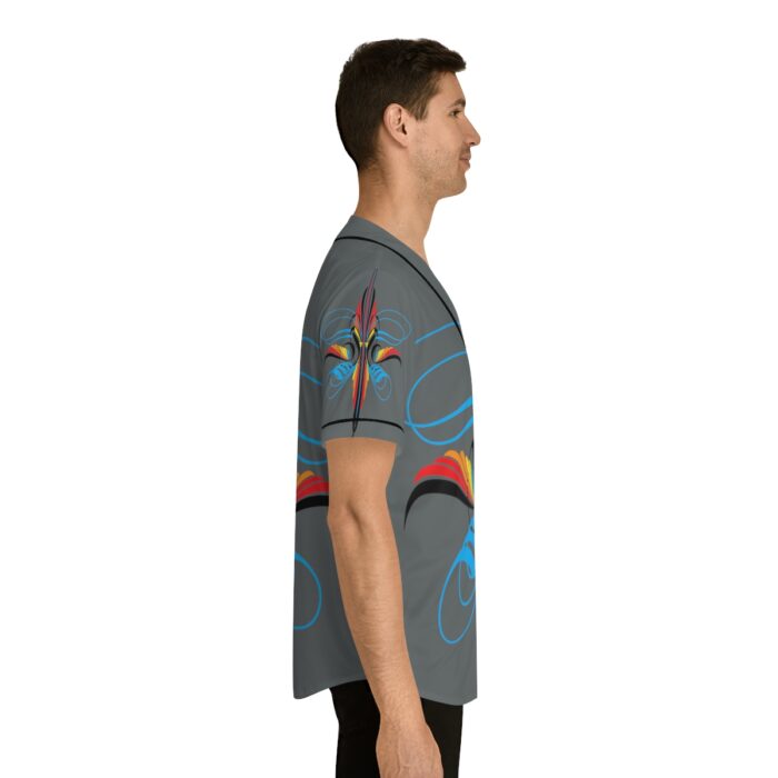 Scroll pinstriping Men's Baseball Jersey (AOP) - Image 11