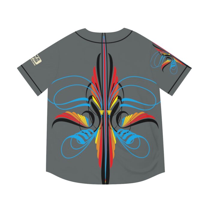 Scroll pinstriping Men's Baseball Jersey (AOP) - Image 8