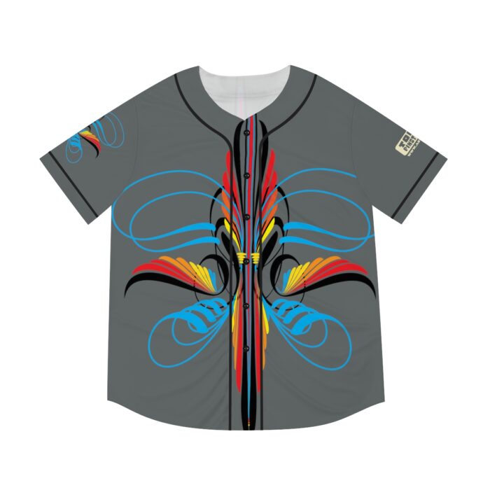 Scroll pinstriping Men's Baseball Jersey (AOP) - Image 13