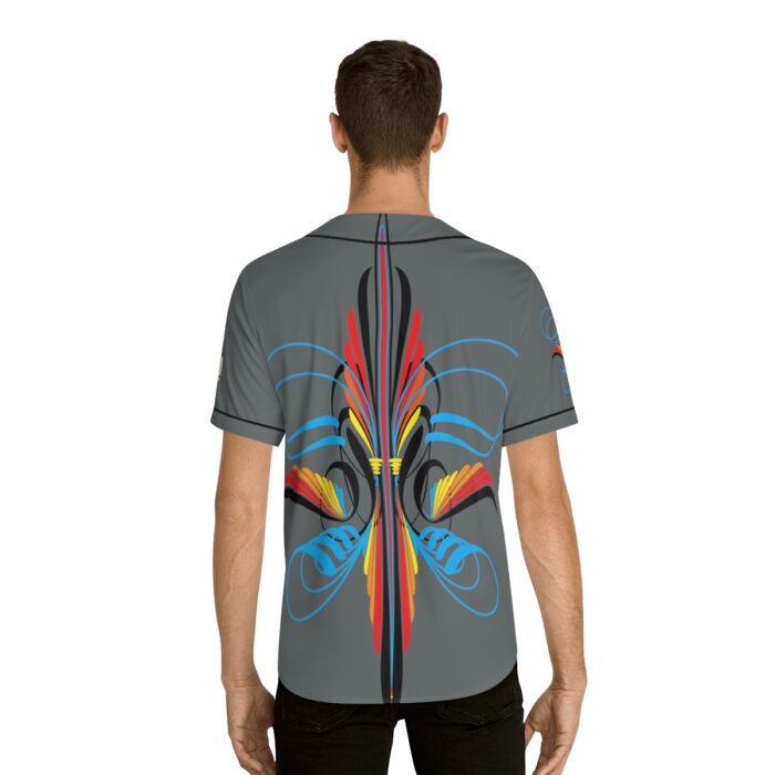 Scroll pinstriping Men's Baseball Jersey (AOP) - Image 22