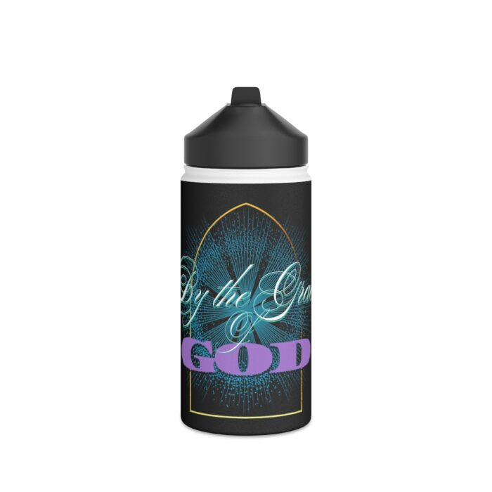 Grace of GOD logo- Men's gift Stainless Steel Water Bottle, Standard Lid men's womans gift - Image 8