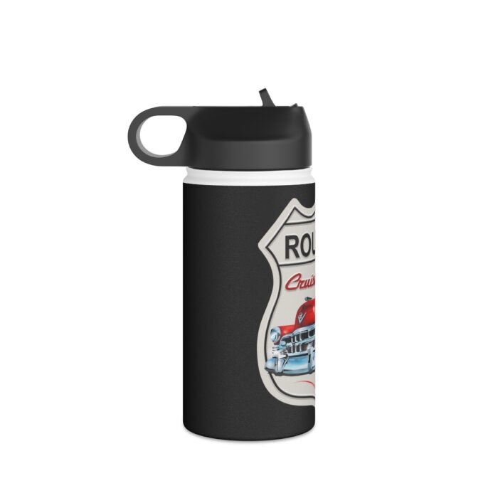 Route 50 Cadillac logo- Men's gift Stainless Steel Water Bottle, Standard Lid men's womans gift - Image 3