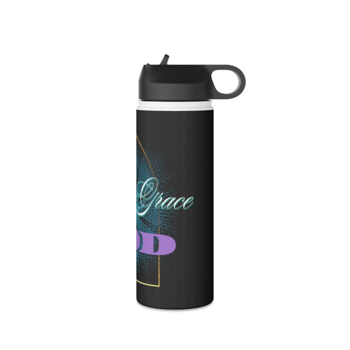 Grace of GOD logo- Men's gift Stainless Steel Water Bottle, Standard Lid men's womans gift - Image 4