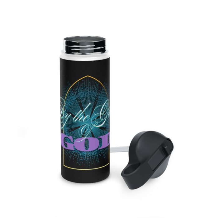 Grace of GOD logo- Men's gift Stainless Steel Water Bottle, Standard Lid men's womans gift - Image 5