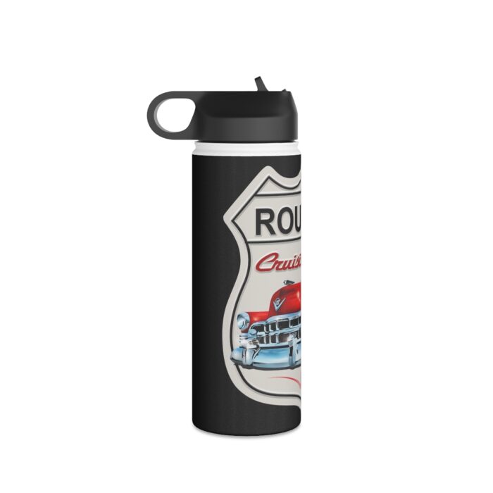 Route 50 Cadillac logo- Men's gift Stainless Steel Water Bottle, Standard Lid men's womans gift - Image 10