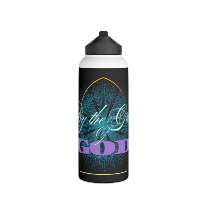 Grace of GOD logo- Men's gift Stainless Steel Water Bottle, Standard Lid men's womans gift - Image 15