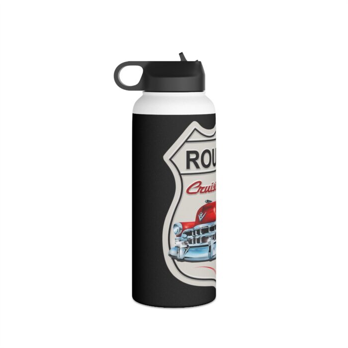 Route 50 Cadillac logo- Men's gift Stainless Steel Water Bottle, Standard Lid men's womans gift - Image 17