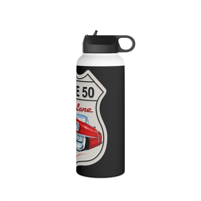 Route 50 Cadillac logo- Men's gift Stainless Steel Water Bottle, Standard Lid men's womans gift - Image 18