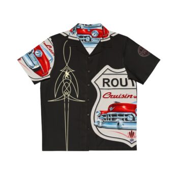 Route 50 Cadi Logo , Men’s Hawaiian Shirt (AOP)