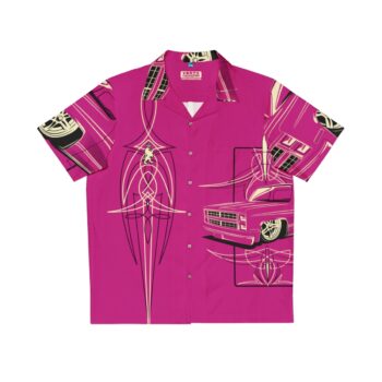 Square Body C-10 Truck With Pinstriping , Magenta Men’s Hawaiian Shirt (AOP)