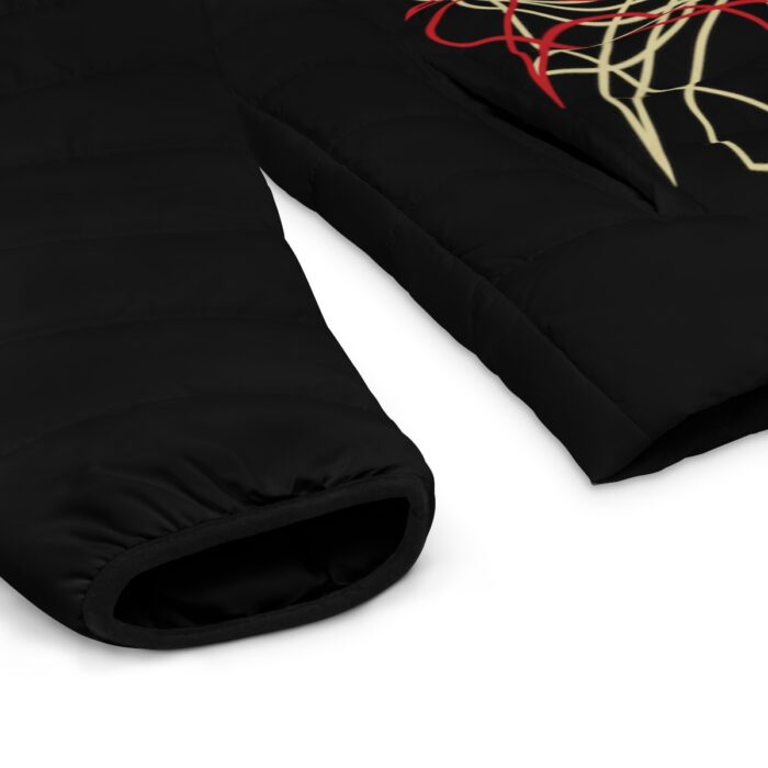 V8 with pinstriping -Men's Puffer Jacket (AOP) - Image 7