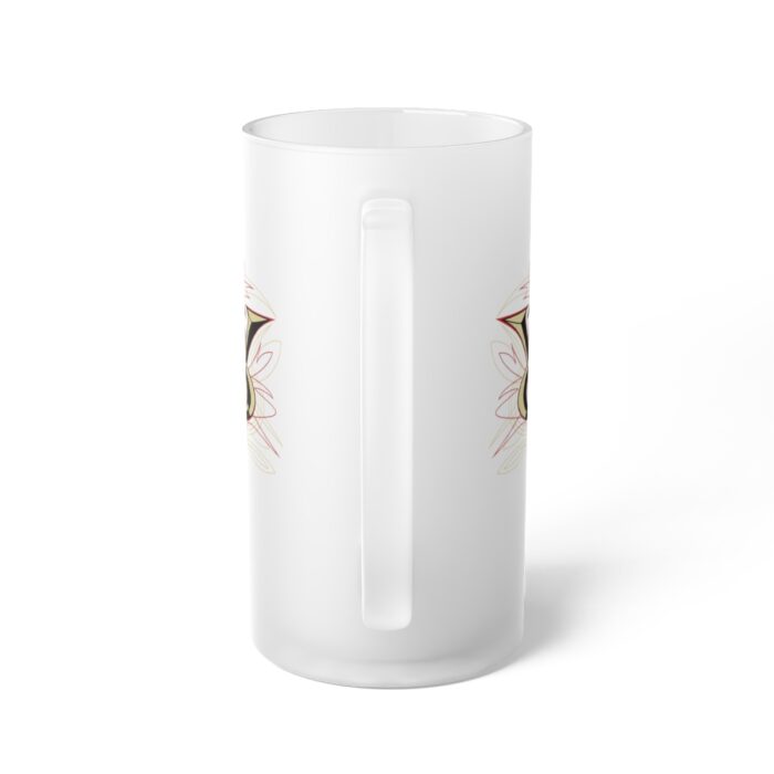 V8-Frosted Glass Beer Mug - Image 3