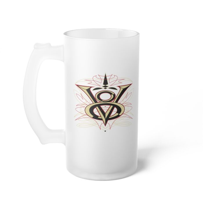 V8-Frosted Glass Beer Mug - Image 4