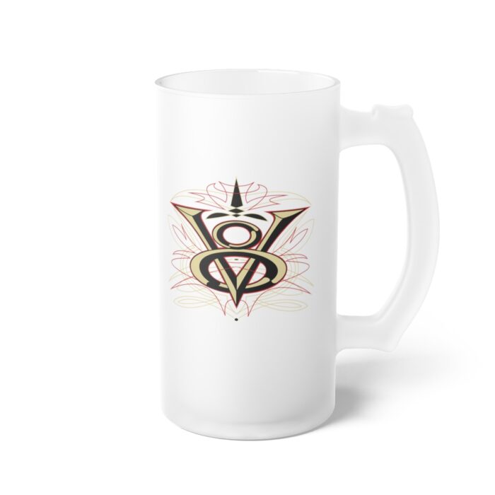 V8-Frosted Glass Beer Mug - Image 5