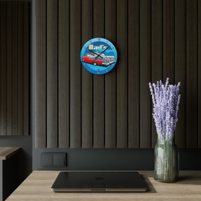 Dads Garage 55 -Acrylic Wall Clock - Image 11