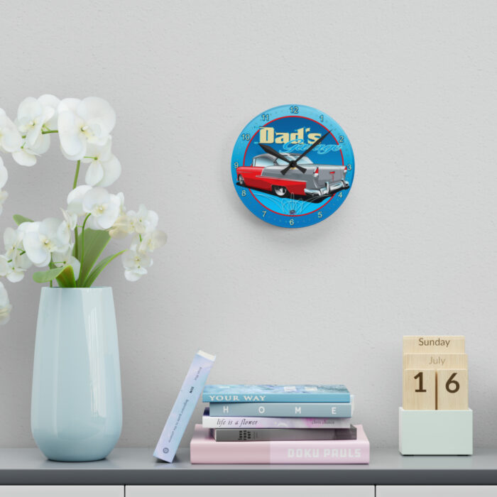 Dads Garage 55 -Acrylic Wall Clock - Image 12
