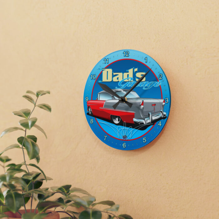 Dads Garage 55 -Acrylic Wall Clock - Image 9