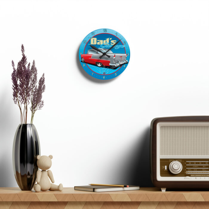 Dads Garage 55 -Acrylic Wall Clock - Image 10