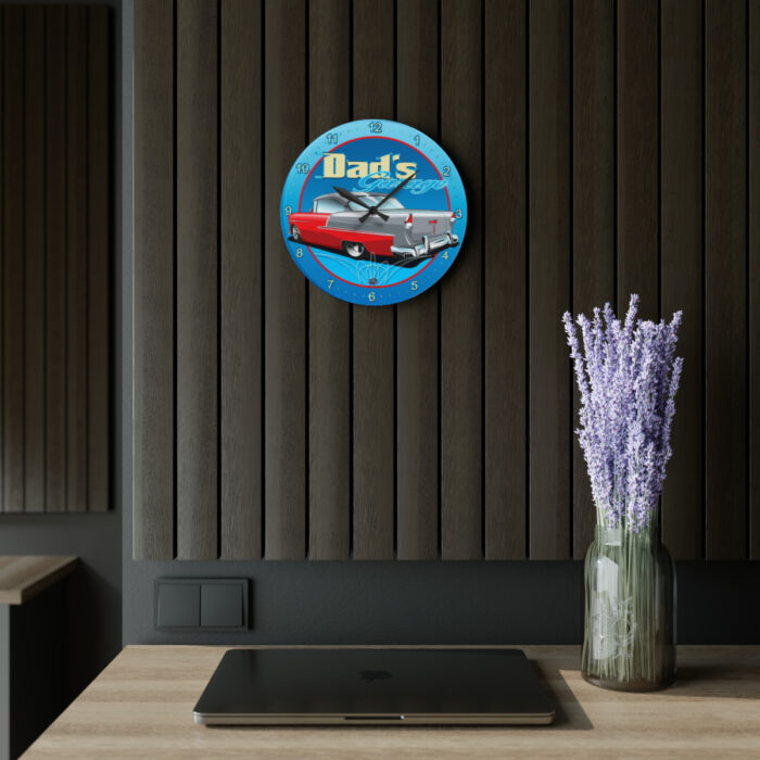 Dads Garage 55 -Acrylic Wall Clock - Image 5