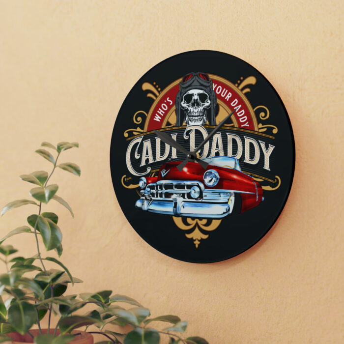 Cadi Daddy -Acrylic Wall Clock - Image 3